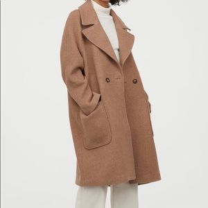 H&M wool blend long coat blogger favorite